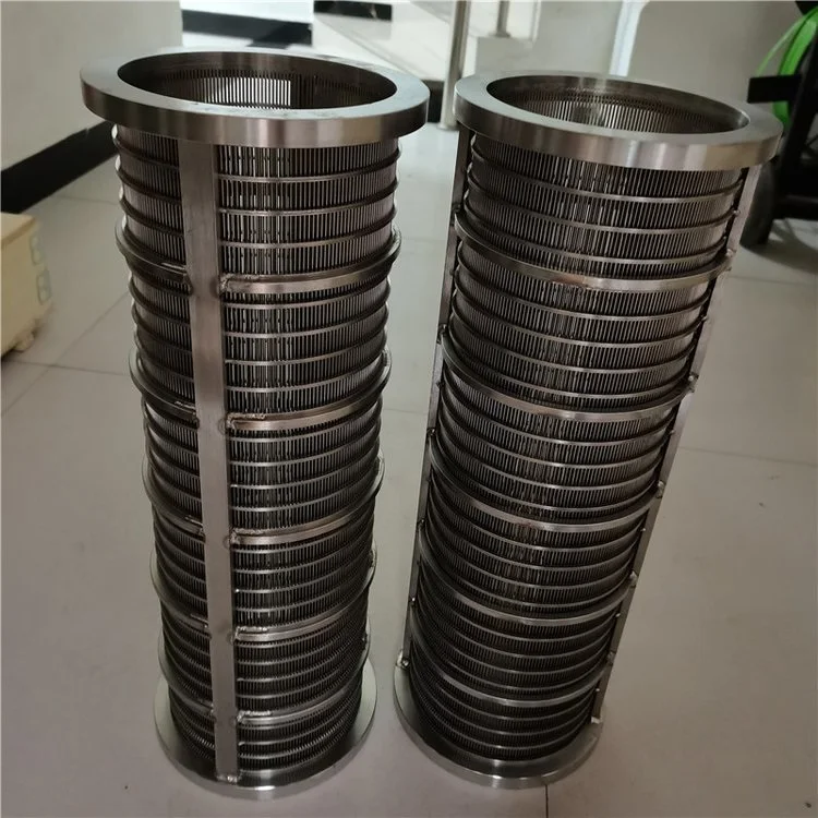 0.9 mm 1 mm slot gap SS304 316L drum filter Rotary screening machine wedge V-shaped screen Dewatering Vibrating Screen