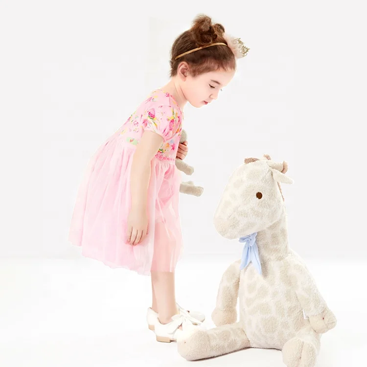 Sweet casual modern girl dress flower girl dress 2 year old girl dress