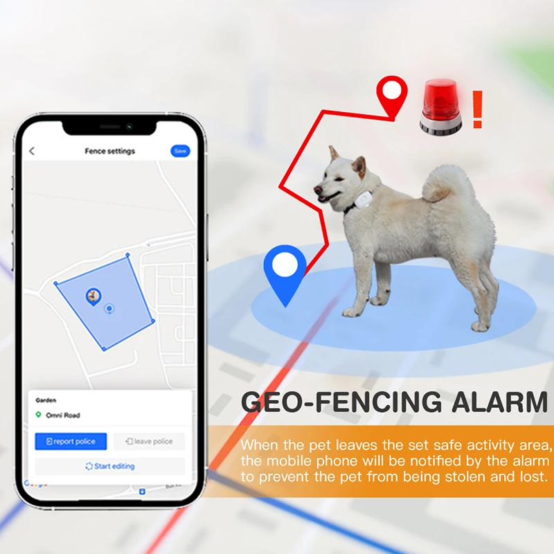 4G WIFI LBS IP66 водонепроницаемый GPS-трекер для домашних животных