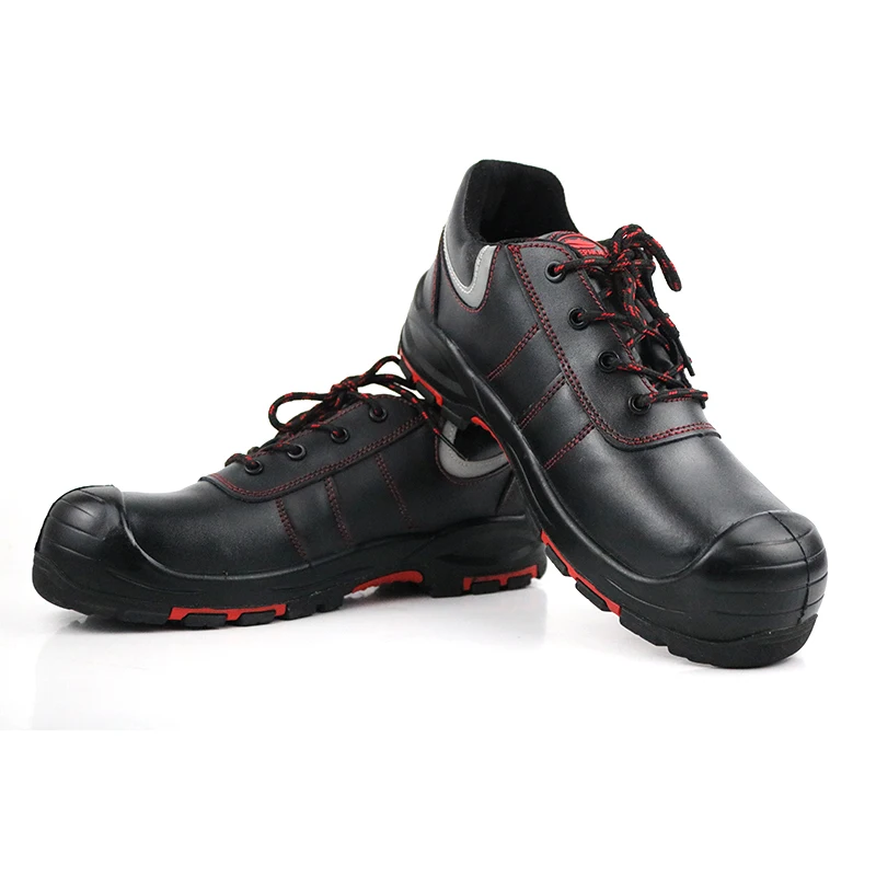 Black waterproof woodland electrical engineer man Rubber safety shoes for men steel toe  cap safty shoes men for work