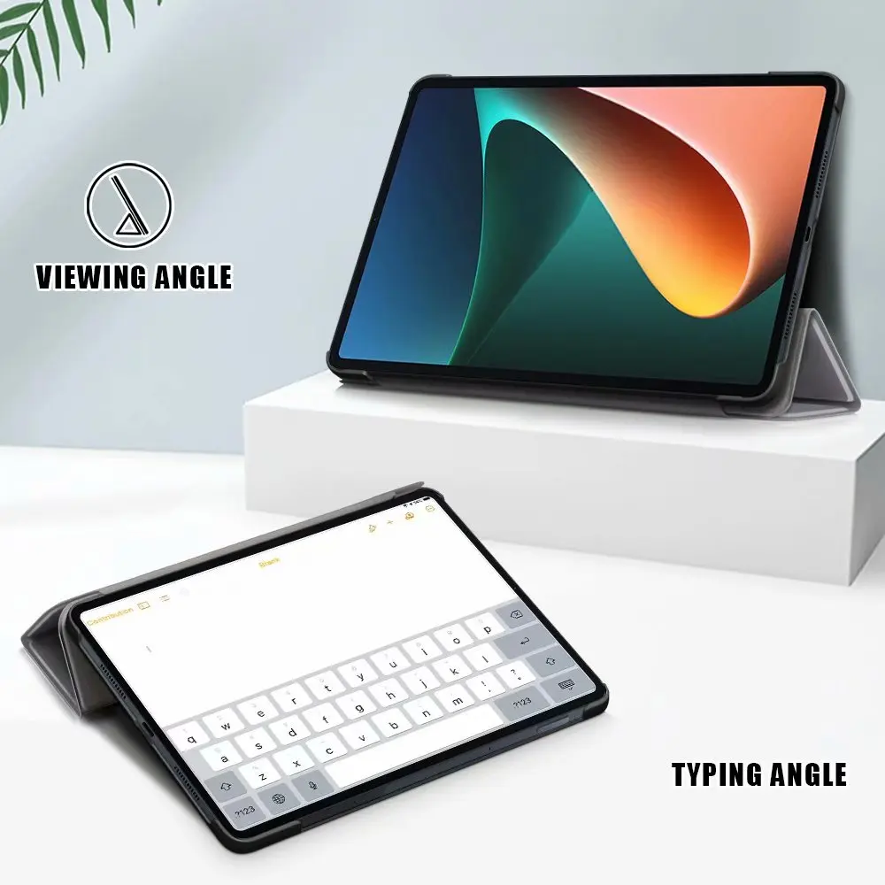 Умный чехол из искусственной кожи для Xiaomi mi pad 5 трехцветный планшетного ПК Pro 11