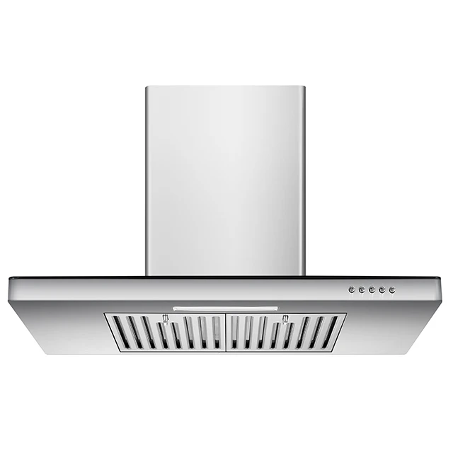 900mm Modern High quality types kitchen chimney wholesale custom kitchen hood  curve corner glass