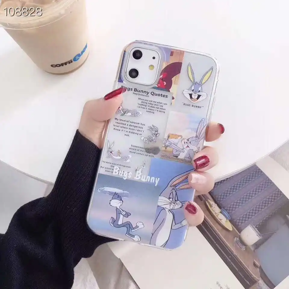 
Funny Cartoon for Bugs Bunny Mobile Phone Fitted Case Protective Cover for iPhone 11 pro max 