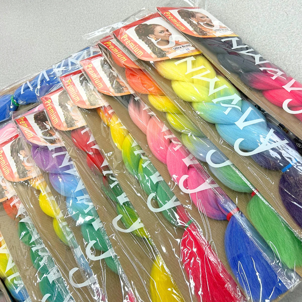 Anxin Groothandel Synthetis Vlechten Hair Extensions Hoge Kwaliteit Ombre Gehaakte Grondstof Jumbo Vlechten Yaki Vlechten Hair