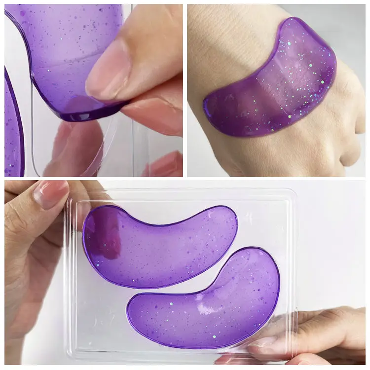 Glitter Collagen Eye Patches Under The Eyes Reduce Dark Circles Hydrogel Under Eye Mask For Dark Circles