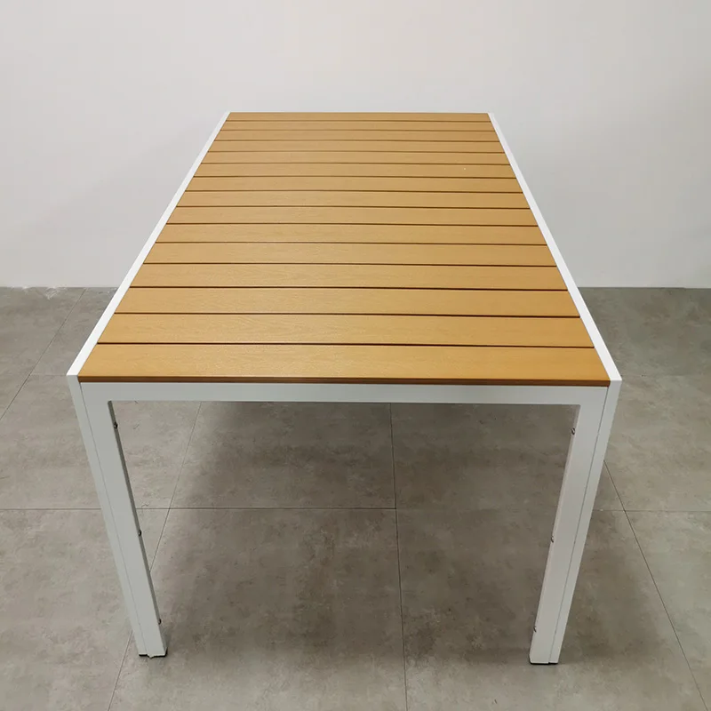 Bakery Portable Picnic Restaurant Coffee Aluminum Alloy 6 Seat Dining Table