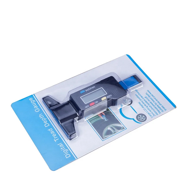 New Electronic Digital Display Tire Depth Ruler 0-25mm Depth Vernier Caliper Tire Ruler