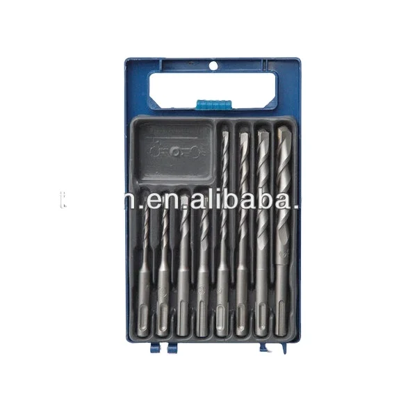 8PC SDS Plus rotary hammer drill bits set electric hammer cr-v tungsten carbide drill bits