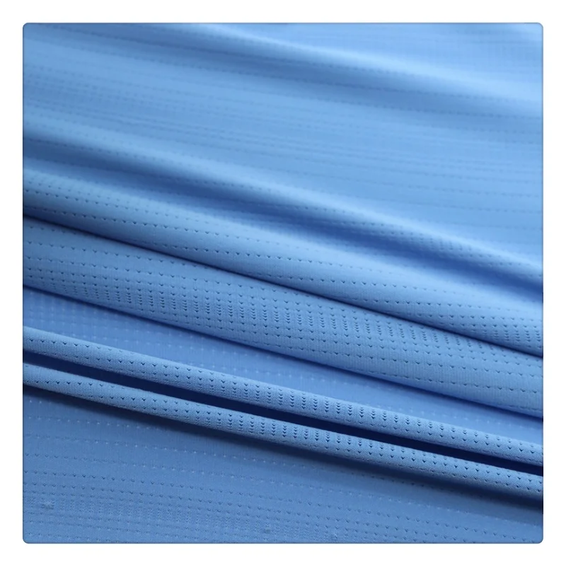 Quick Drying Sport Wear T-shirt Fabric   Eyelet-Bird-Eye Mesh Knit Fabric For Clothing