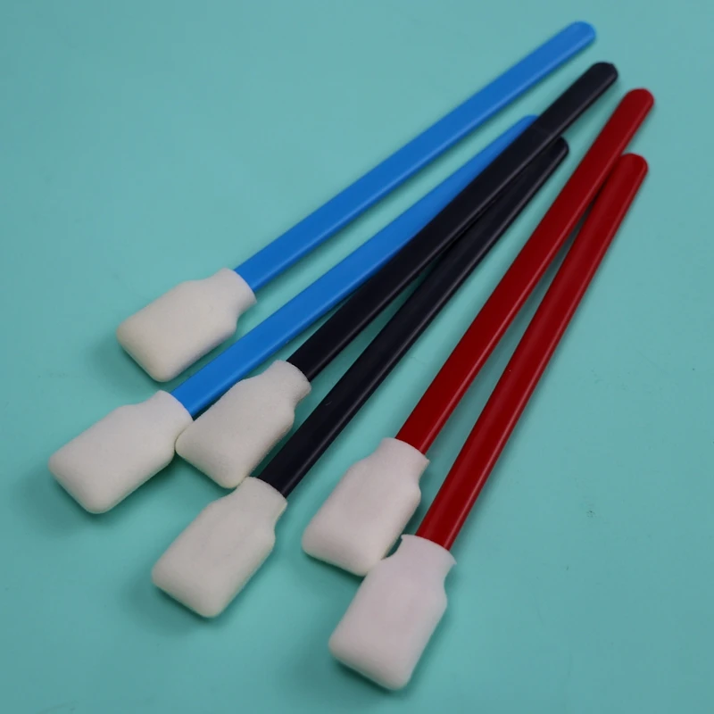 707 Lint Free Black Handle Rectangle Sponge Stick Roland Printer Cleaning Foam Swab Suppliers