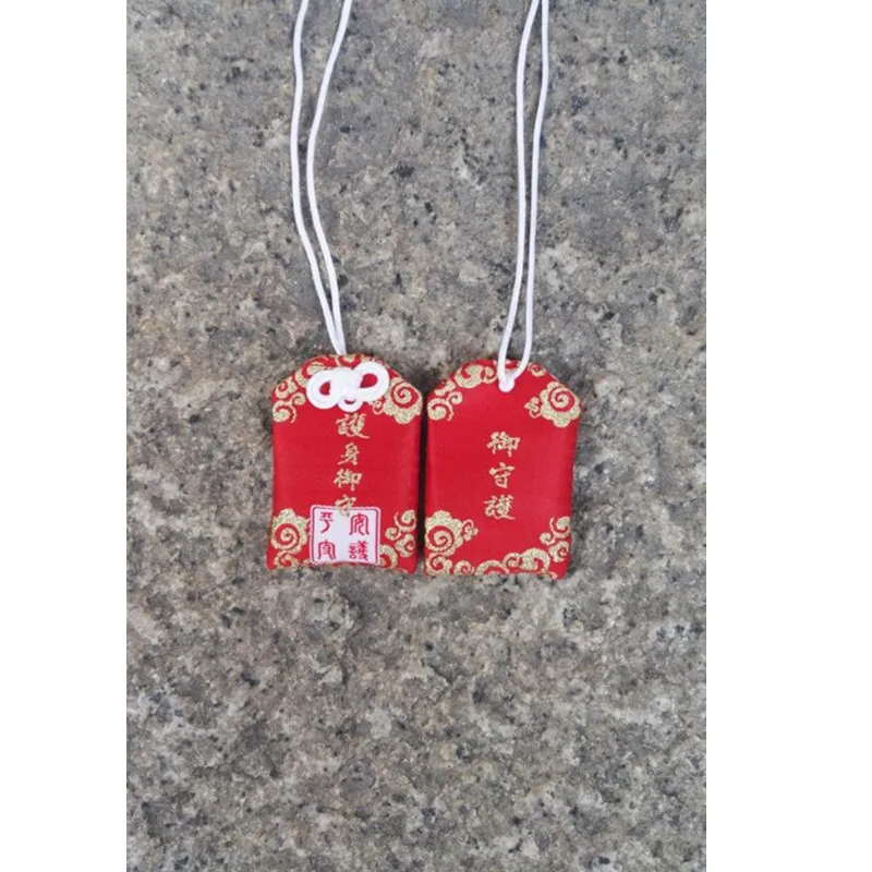
Lucky Amulet Omamori Pray Fortune Beauty Health Safe Transparent Wealth Bag Guard Maneki Neko Pendant Keychain Couple Gift 