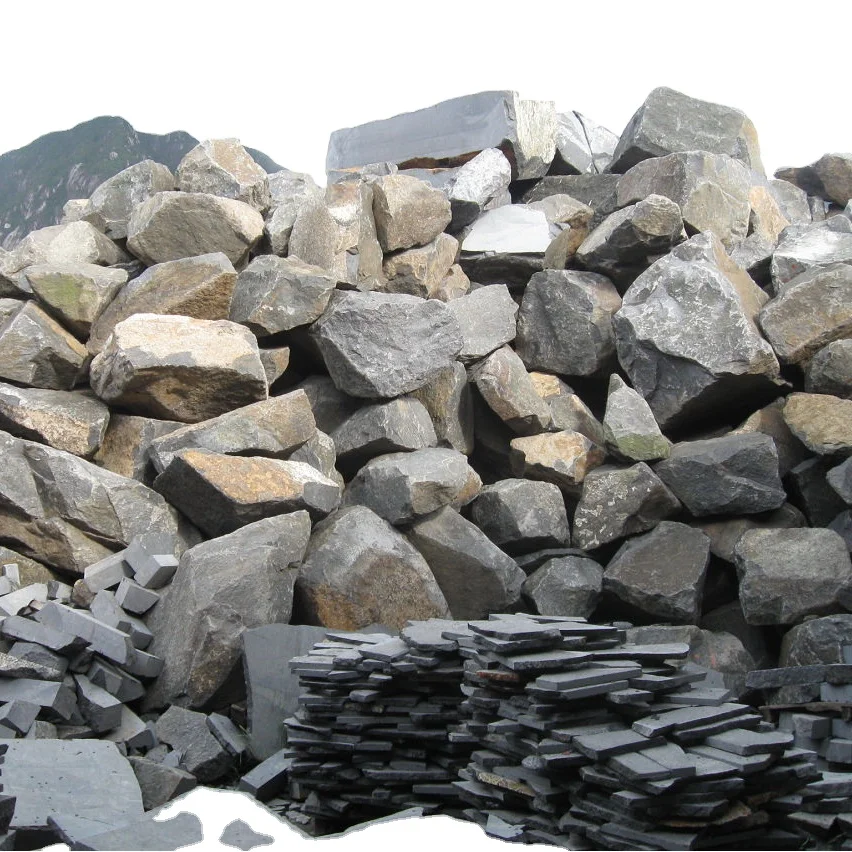 black granite quarry rough blocks supplier for cutting slab and tile of exterior flooring pavers
