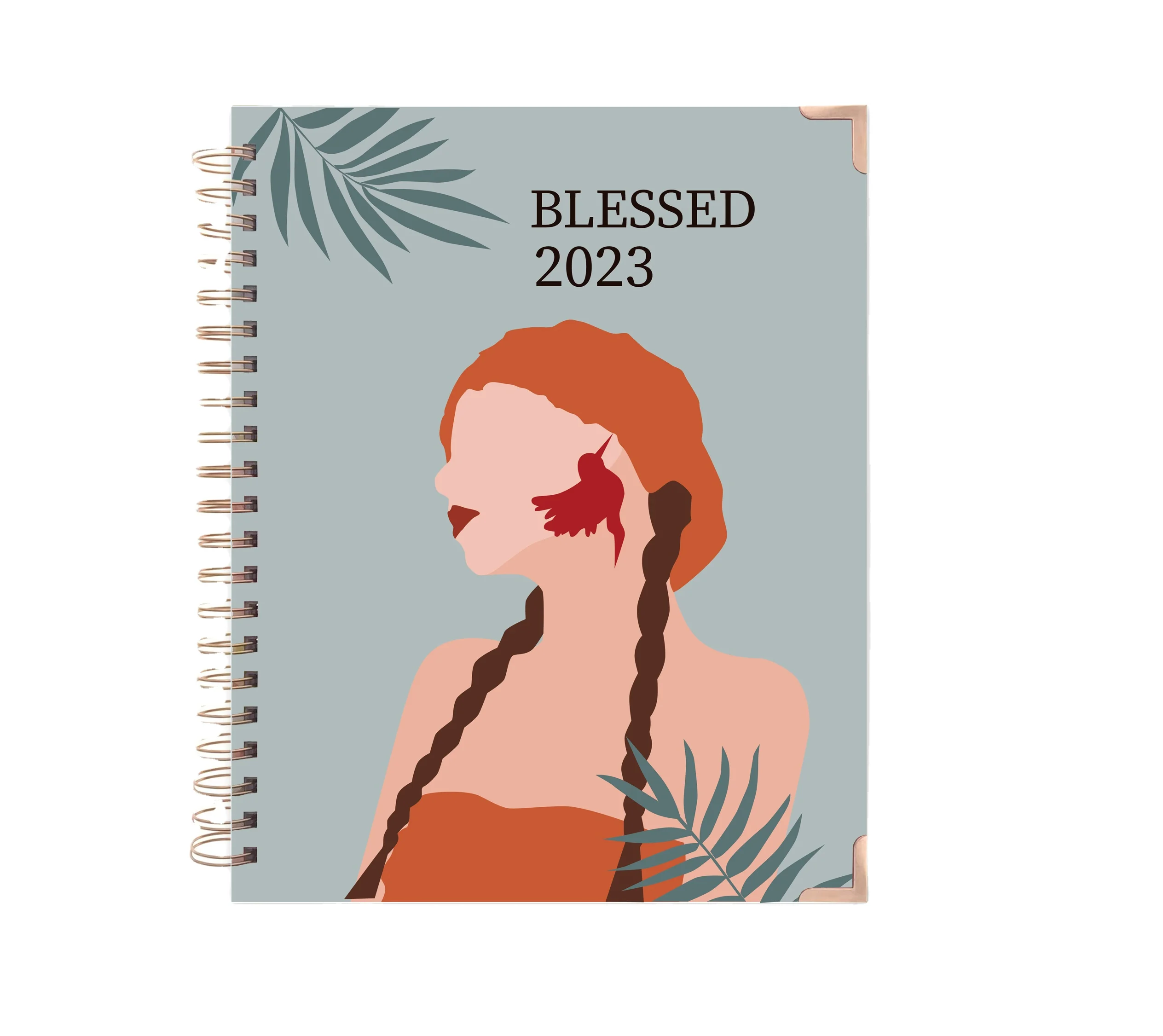Journal A5 Hardcover Notebook Promotional Gifts Personalized Custom Self care wellness women planner free design for wholesale