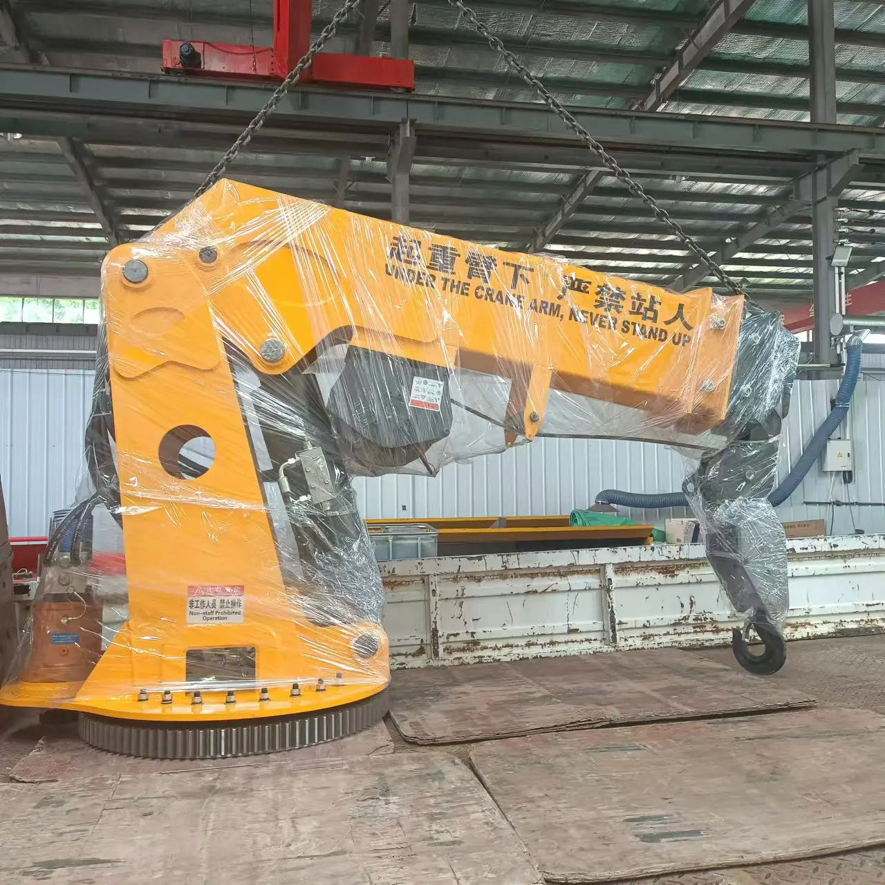 China factory supply portable 1ton 1.5ton 2ton pickup truck lift crane trailer crane mini truck mobile crane for sale