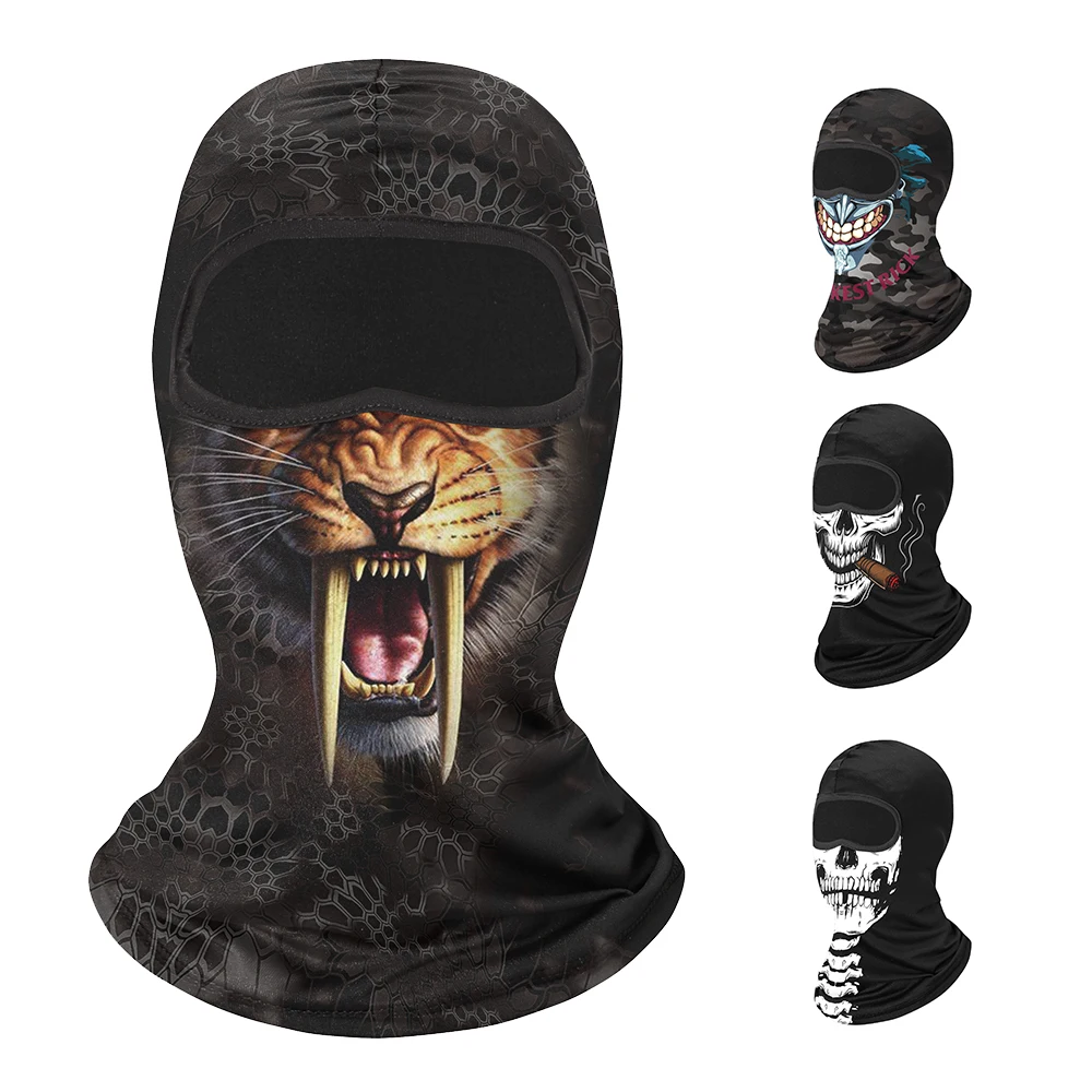 OEM Windproof Motorcycle Hood 1 Hole Sunscreen Ski Maskss Face Ninja Mask Cycling Balaclava Hats