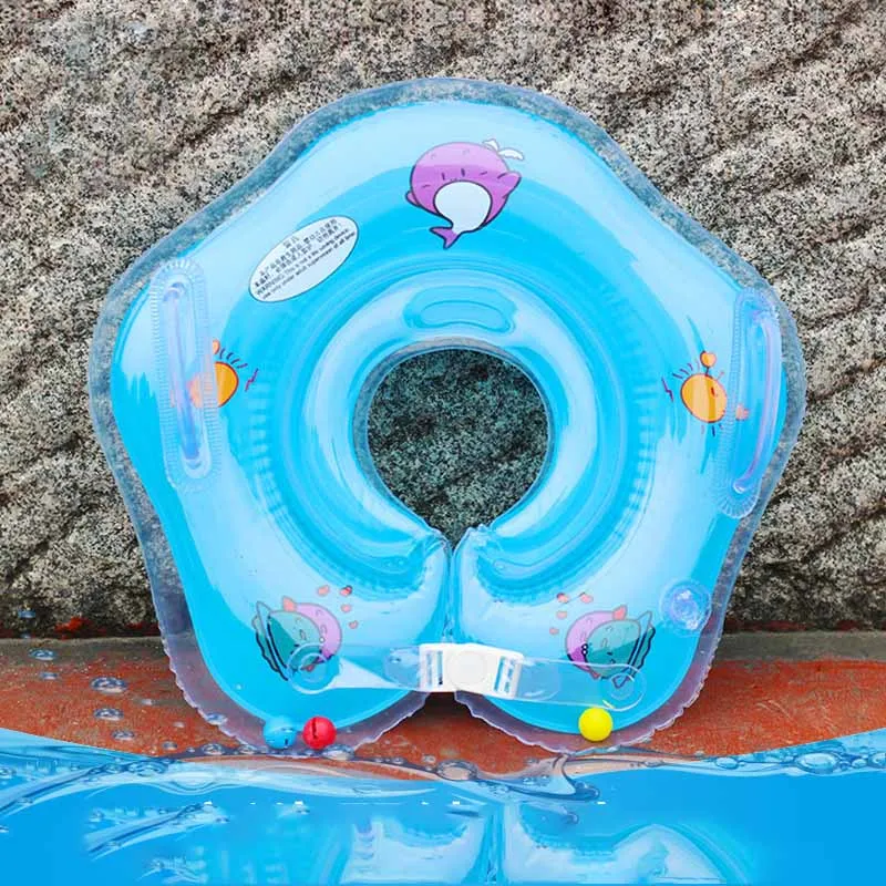 Wholesale Infant Baby Swimming Ring Inflatable Collar Children Double Airbag Swimming Ring