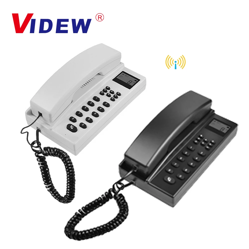 433MHz Audio Intercom Phone Wireless Telephone Secure Handsets Extendable Long Range For Home Warehouse Office Factory Hotel