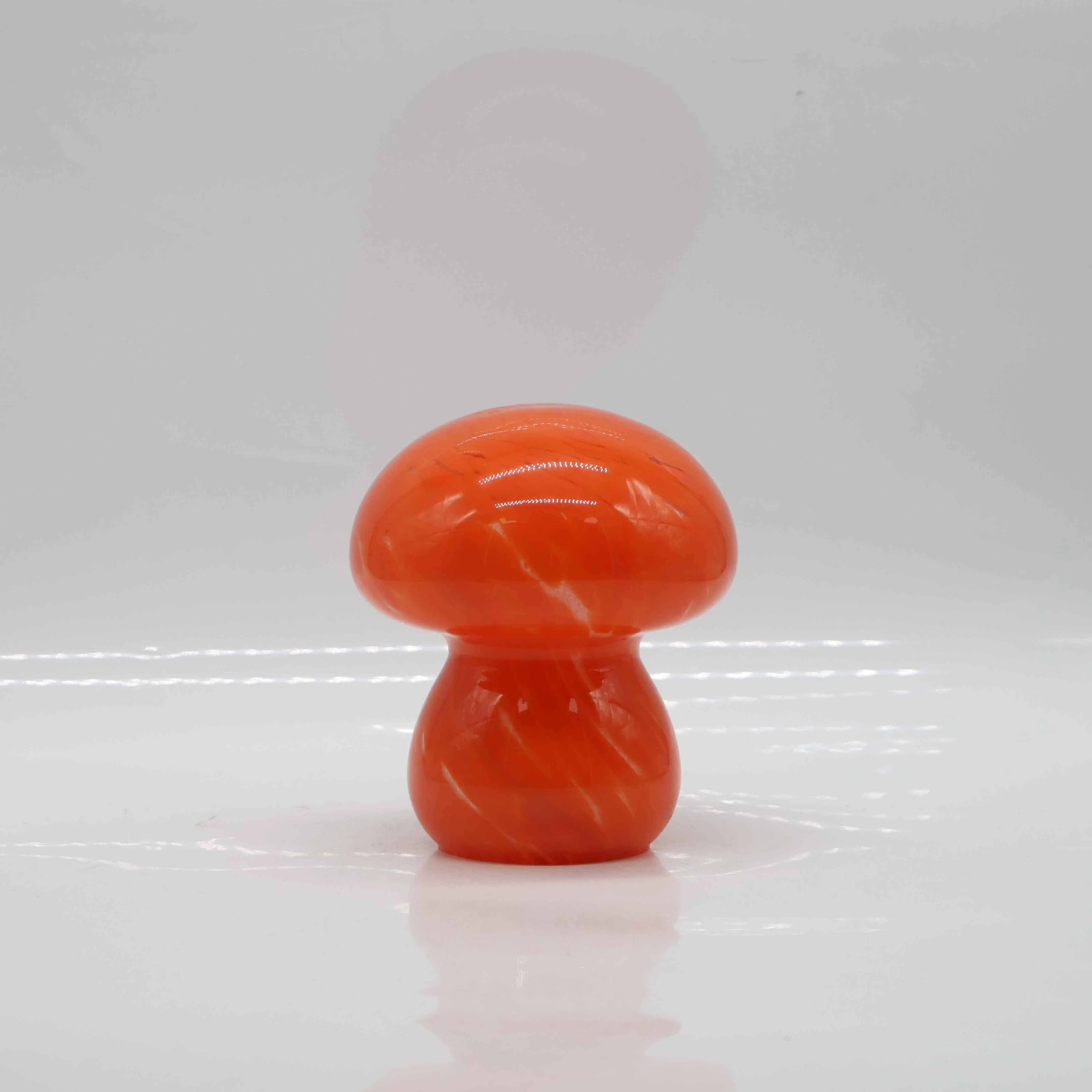 Handmade home decor luxury mushroom glass candle holder trey multi-color minimalist glass mushroom lamp for warming house