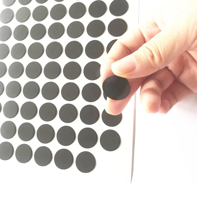 Factory Production  Flexible Magnetic Dots with Strong Self Adhesive Flexible Sticky Magnets  Round