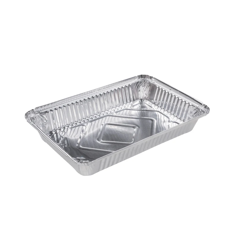 3120 disposable Rectangle Aluminum Foil Food Container With Lid