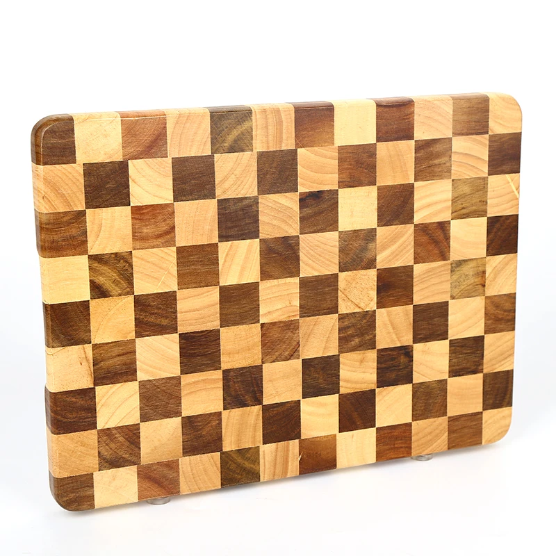 Acacia wood with rubber wood Cutting Board for Kitchen Cheese Charcuterie Board Thick Chopping Board