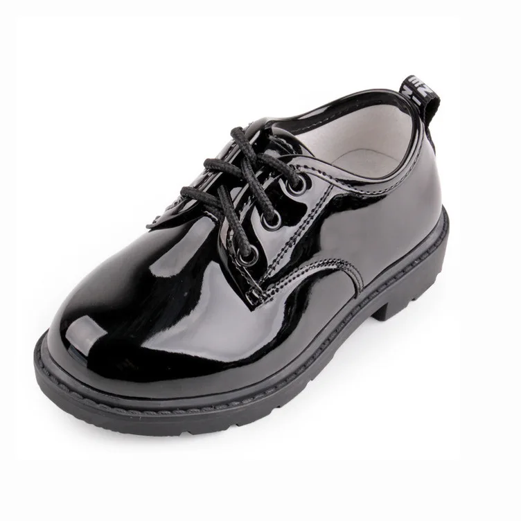 Осенняя брендовая Новинка Engladn Стильная черная белая детская кожаная обувь для вечеринки свадьбы