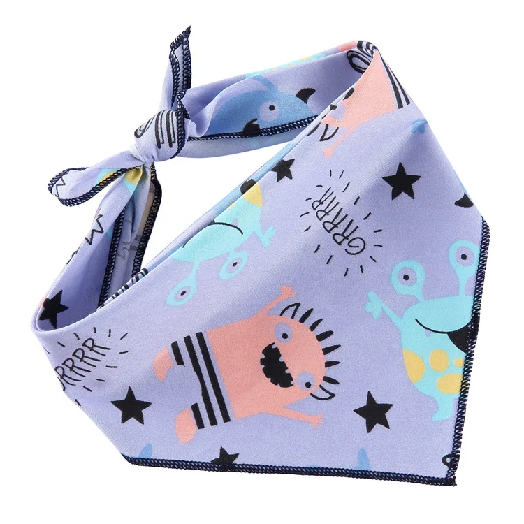 Manufacturer wholesale multi-design cute pattern triangle dog bandanas