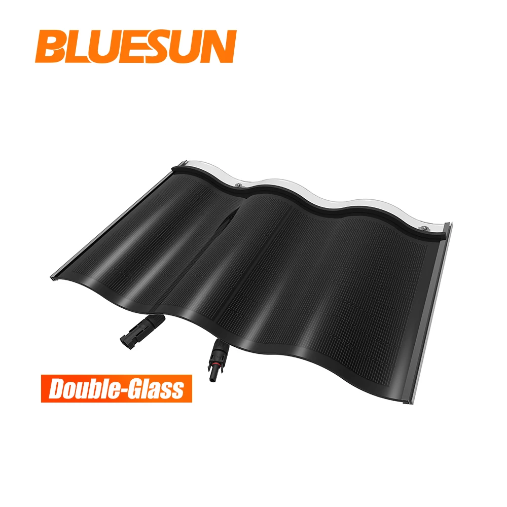 Домашняя Солнечная кровельная черепица, 10 Вт, 15 Вт, 20 Вт, полностью черная Солнечная плоская черепица для крыши, наклонная домашняя система
