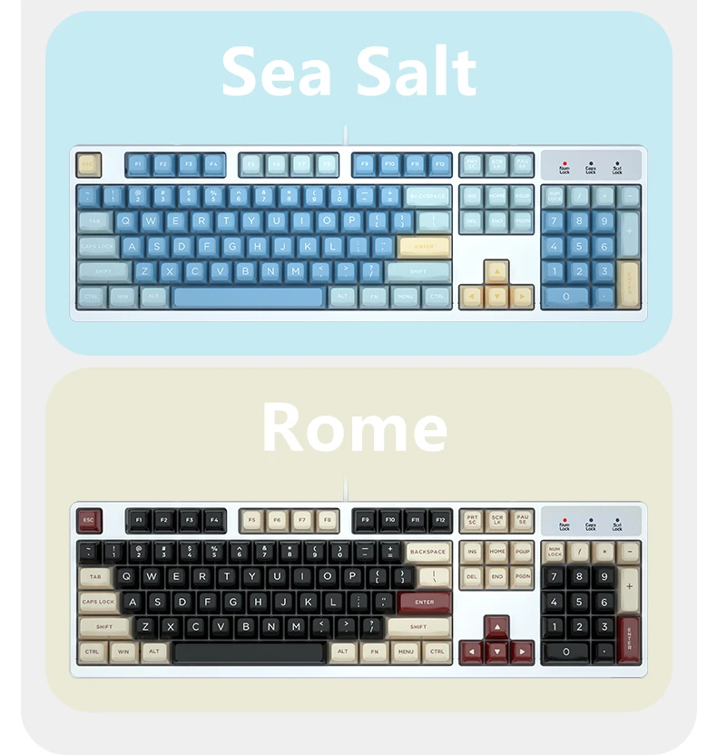 HZGAMER Mechanical Keyboard PBT Keycap for 61 64 68 84 Keys 60% 75% 80% ASA Profile Keys Double Shot Keycaps