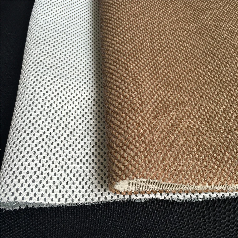 3mm thin 3D mesh fabric with antislip fabric  hometextile