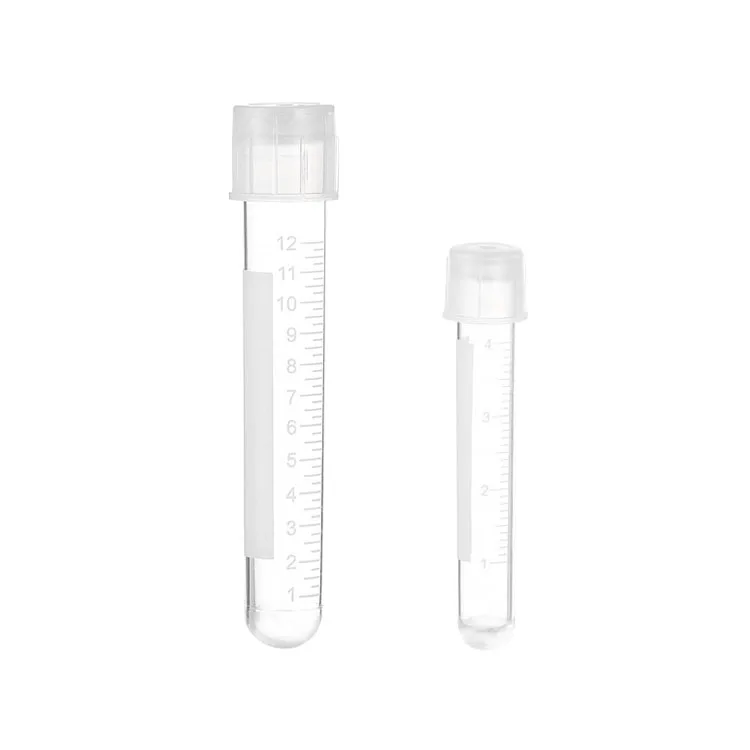 Laboratory Individual Pack PS Gamma Sterilization Graduated Transparent Sample Test 4ml 12ml Culture Tube