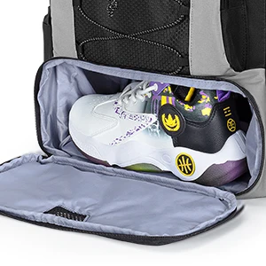 Pickleball Paddle Backpack Equipment Bag with 4 Racket Compartment Shoe Compartment Fence Hook Bag Only