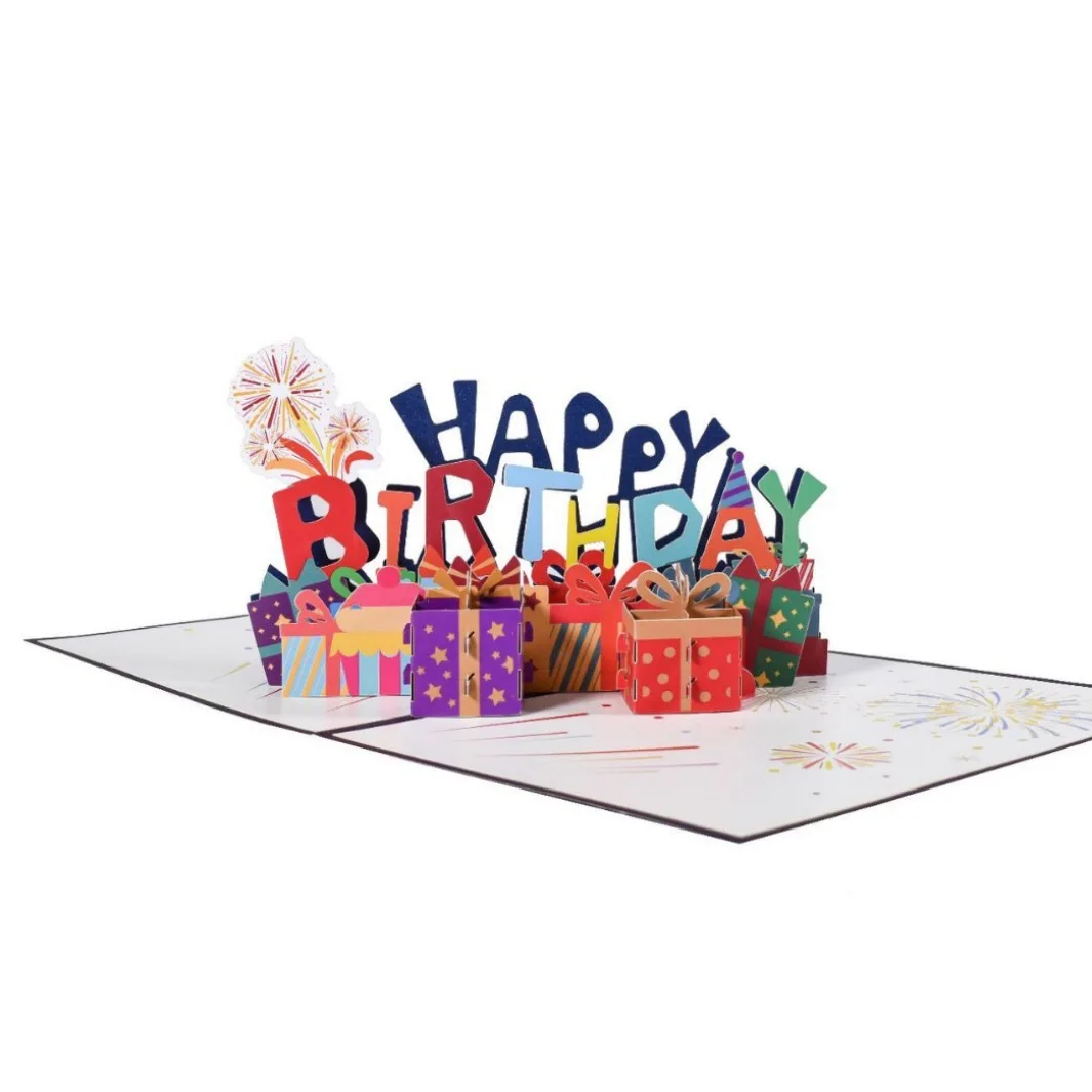 Creative 3d Merry Christmas Cards Holiday Greetings Handmade Christmas Pop Up Greeting Cards Postcards Gifts With Envelope