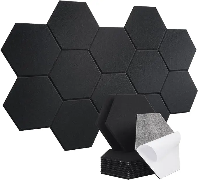 Decorative Soundproof Honeycomb Studio WPC 3D Outdoor Foam Felt Polyester Acoustic Panels