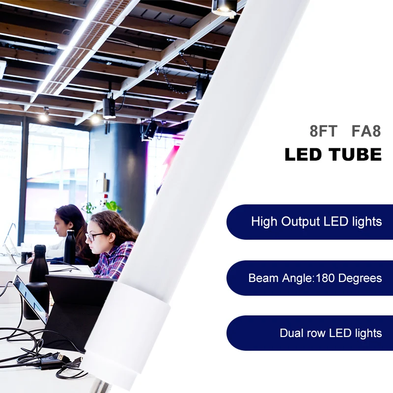 Good Price put in Tri-proof Light Parking lot Subway Train Home Daylight G13 1200mm 4ft 8ft18w 36w T8 Light LED Glass Tube