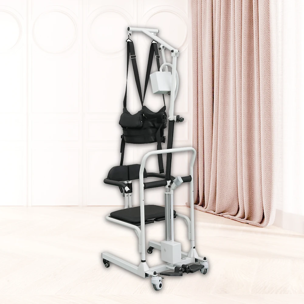 Height adjustable electric lift chair with lifting device High quality lift transfer chair for the disabled