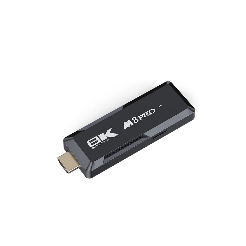 Оптовая продажа M8 Pro 8k HD Smart Android TV stick All Allwinner H313 2 ГБ памяти 16 флэш-2 4 г/5 г двойной Wi-Fi голосовой пульт дистанционного управления
