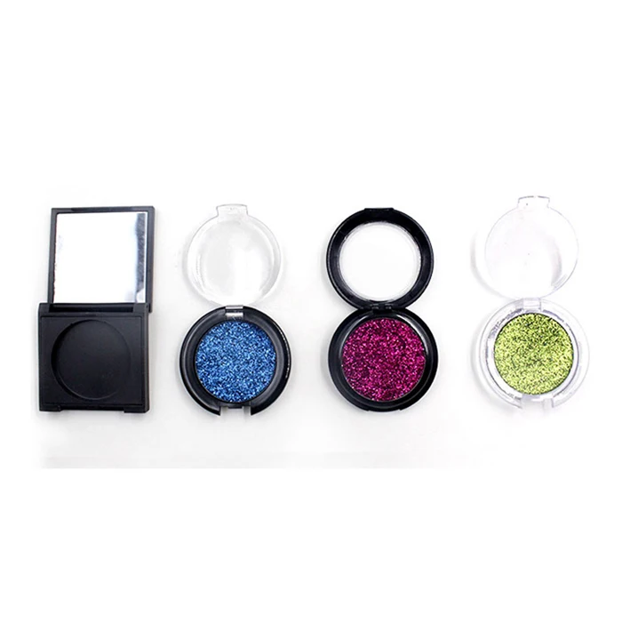 
Private label cosmetcs glitter eye shadow press eyeshadow powder pan with packing materials 