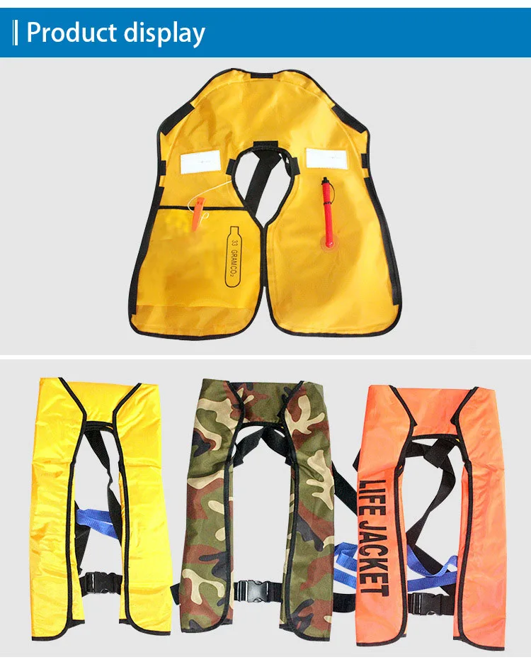 Custom Logo Jacket For Adult Rescue Light Kayaking Jet Ski Saver Type 1 Jackets Used Co2 100n Valve Baby Life Vest