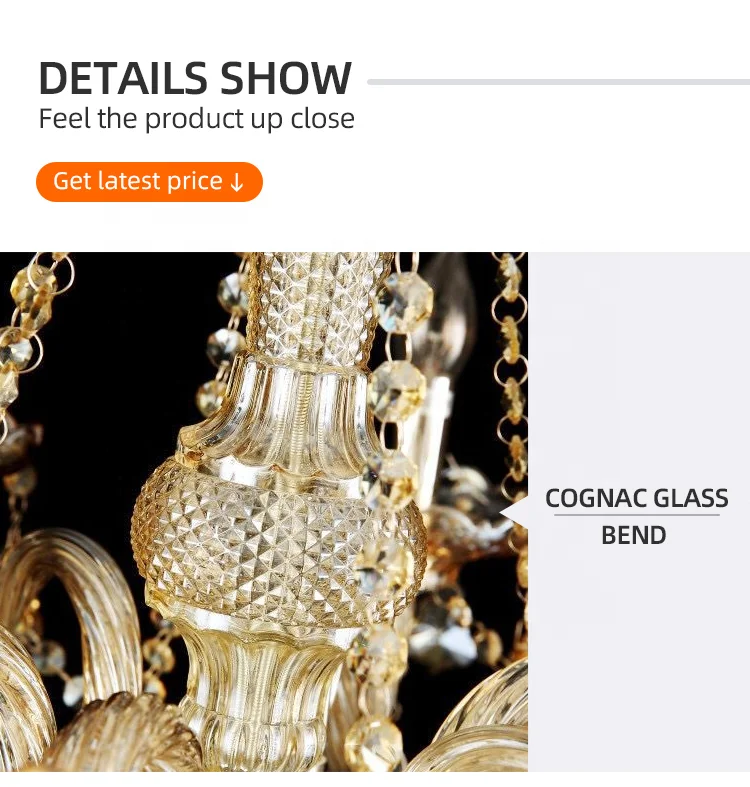 SG Custom murano glass led lights lighting chandelier high dining room luxury large modern maria theresa crystal chandelier