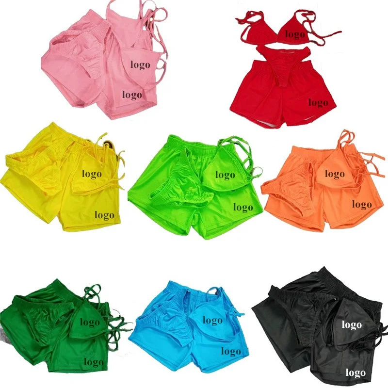 QY Custom Logo 2023 New Swimwear Women Sexy Bikini 3 Piece Sets Bikini Bathing Suits Swim Bikini