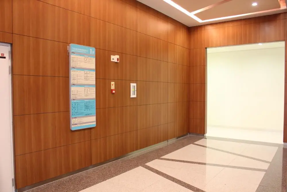 HPL Durable and Exquisite Modern Design Interior Wall Cladding Indoor Panel Wood Textured Fumeihua Manufacturer