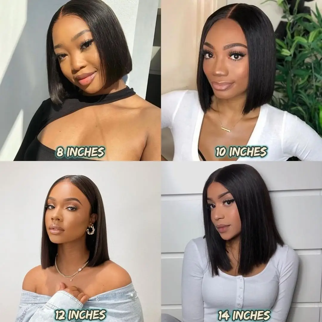 Peruvian Human Hair Colored Bob Wig,Orange Yellow Bob 613 Lace Front Wig,Frontal Virgin Hair Hd Lace Bob Wigs For Black Women