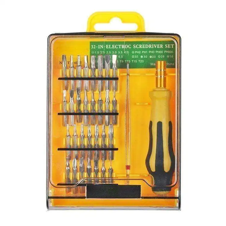 32 in 1 Screwdriver Set Multifunction Screw Driver Bits Tools Chromium Vanadium Alloy Steel Combination