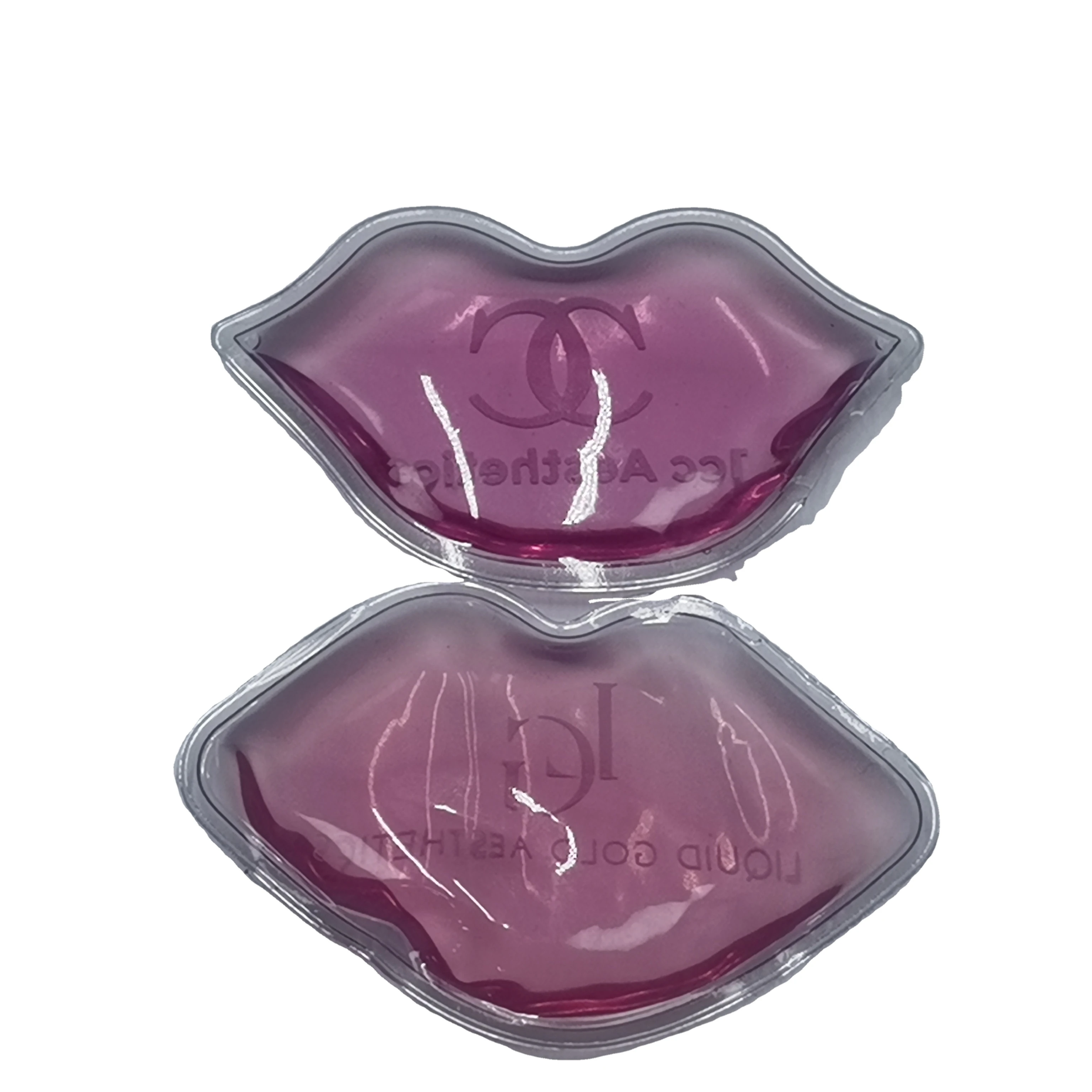 Lip shaped ice pack creative gel cooling ice stick PVC hot and cold compress stick Lip patch