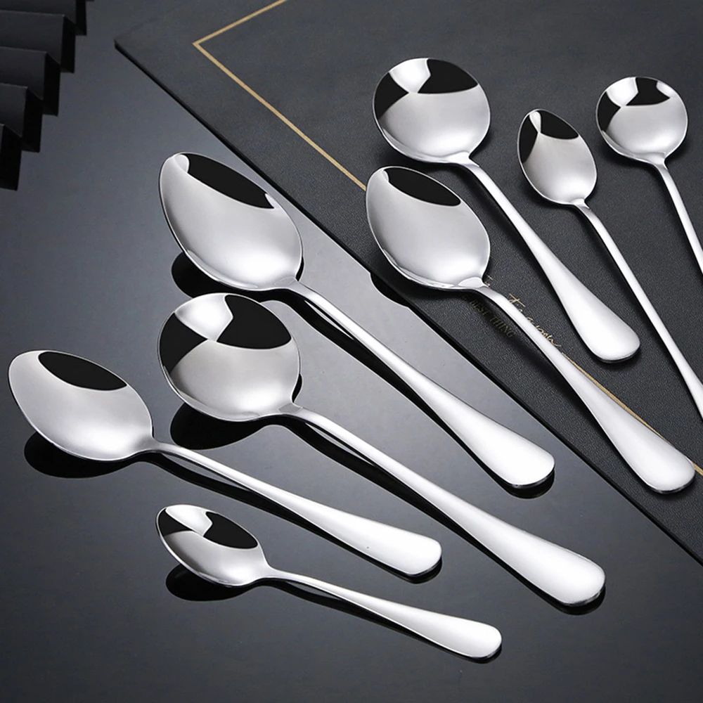 Factory Direct Selling 1010 Flatware Set Knife Fork Spoon and Tea Spoon 18 pcs Stainless Steel 430 Tableware Set