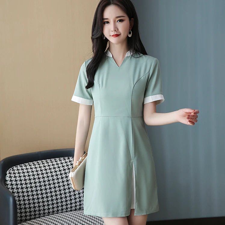  High quality Factory Beauty Salon Technician Work Clothing Female Foot Bath