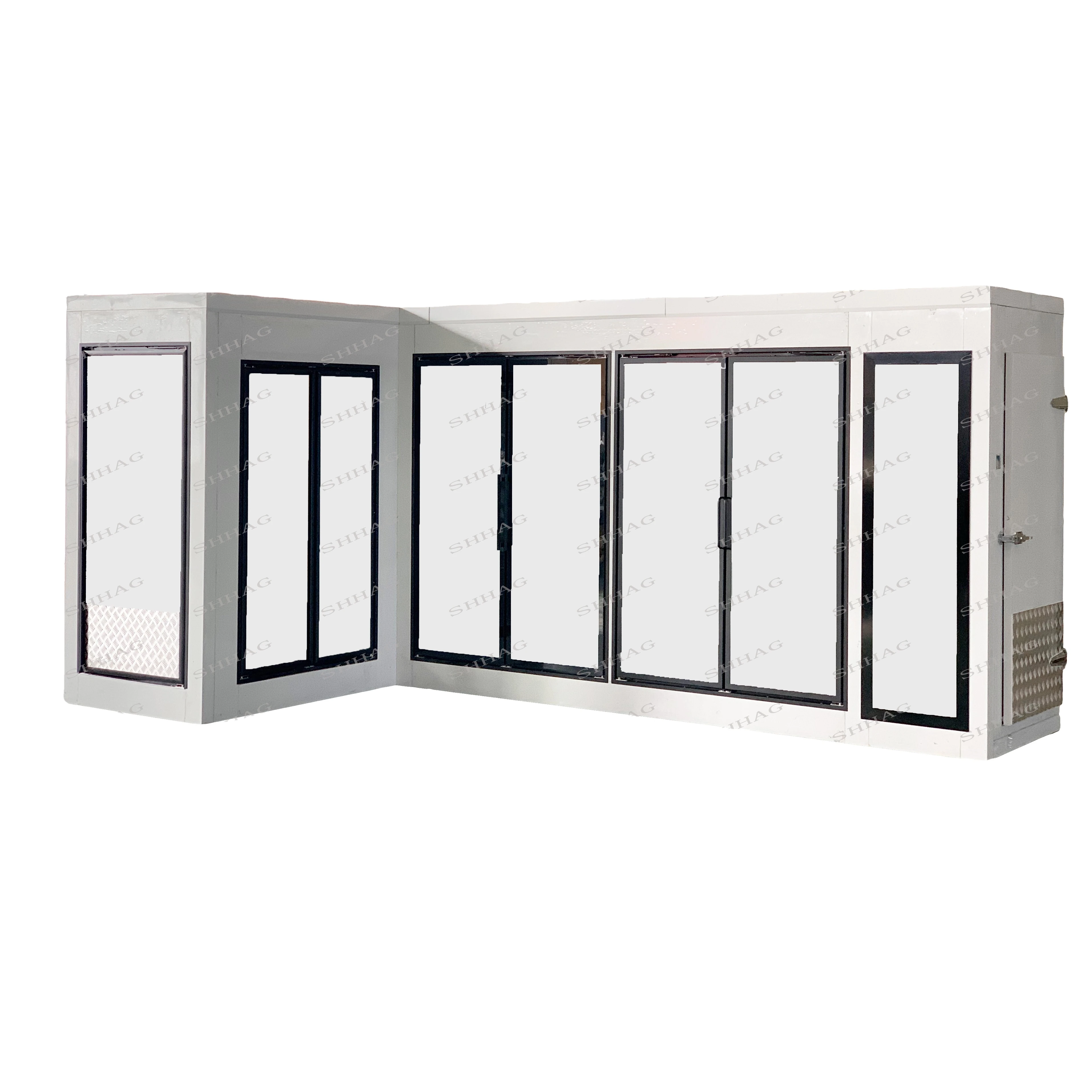 SHHAG Commercial Walk-in Display Cold Room Hollow Glass Door