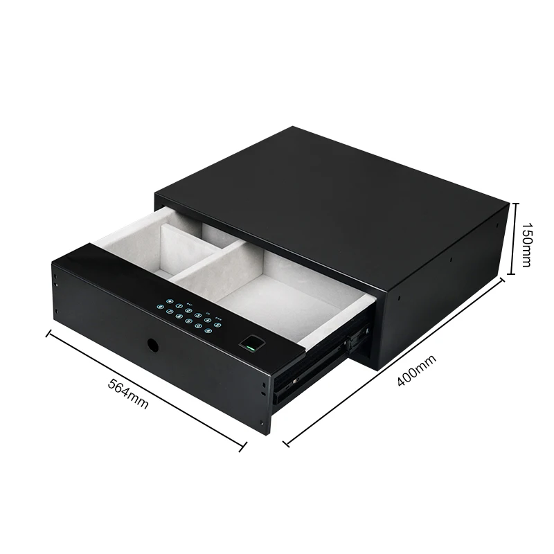 Smart digital fingerprint password unlock Safe Box Drawer Security money safe box