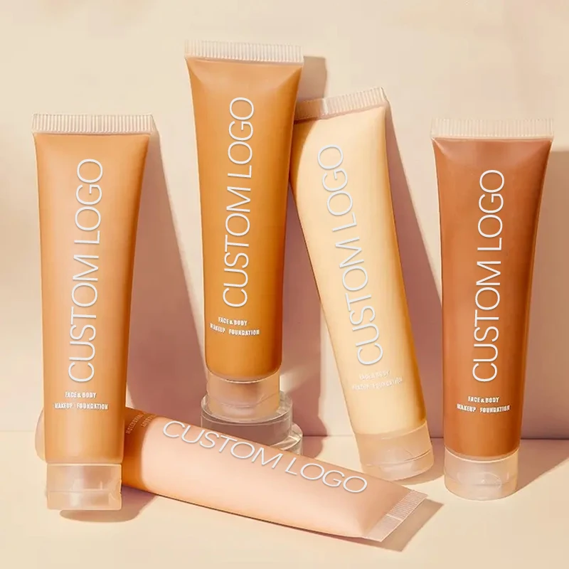 Wholesale Custom Full Coverage 32 Shades Makeup Private Label Liquid Foundation Cream Brightening Skin Concealer